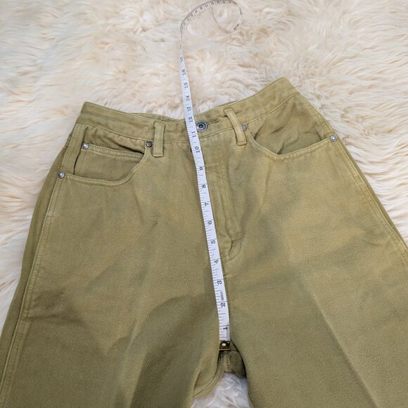 Union Bay Women's Olive Green Tapered High Waist Mom Jeans Size 7/8 - Picture 3 of 9